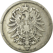 Coin, GERMANY - EMPIRE, Wilhelm I, Mark, 1876, Berlin, VF(20-25), Silver, KM:7