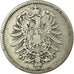 Coin, GERMANY - EMPIRE, Wilhelm I, Mark, 1876, Berlin, VF(20-25), Silver, KM:7