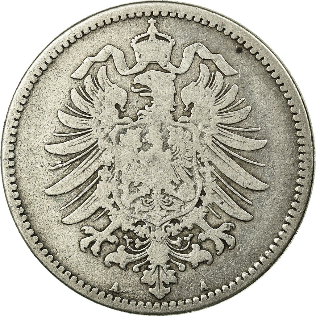 Coin, GERMANY - EMPIRE, Wilhelm I, Mark, 1875, Berlin, VF(20-25), Silver, KM:7