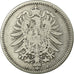 Coin, GERMANY - EMPIRE, Wilhelm I, Mark, 1875, Berlin, VF(20-25), Silver, KM:7