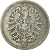 Moneta, GERMANIA - IMPERO, Wilhelm I, Mark, 1875, Hanovre, MB, Argento, KM:7