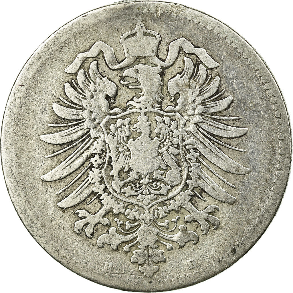Coin, GERMANY - EMPIRE, Wilhelm I, Mark, 1875, Hanovre, VF(20-25), Silver, KM:7