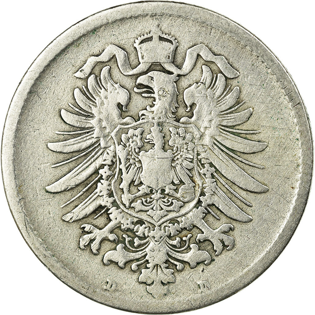 Coin, GERMANY - EMPIRE, Wilhelm I, Mark, 1875, Munich, VF(20-25), Silver, KM:7