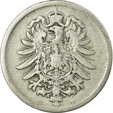 Coin, GERMANY - EMPIRE, Wilhelm I, Mark, 1875, Munich, VF(20-25), Silver, KM:7