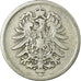 Coin, GERMANY - EMPIRE, Wilhelm I, Mark, 1875, Munich, VF(20-25), Silver, KM:7