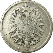 Coin, GERMANY - EMPIRE, Wilhelm I, Mark, 1875, Munich, VF(20-25), Silver, KM:7