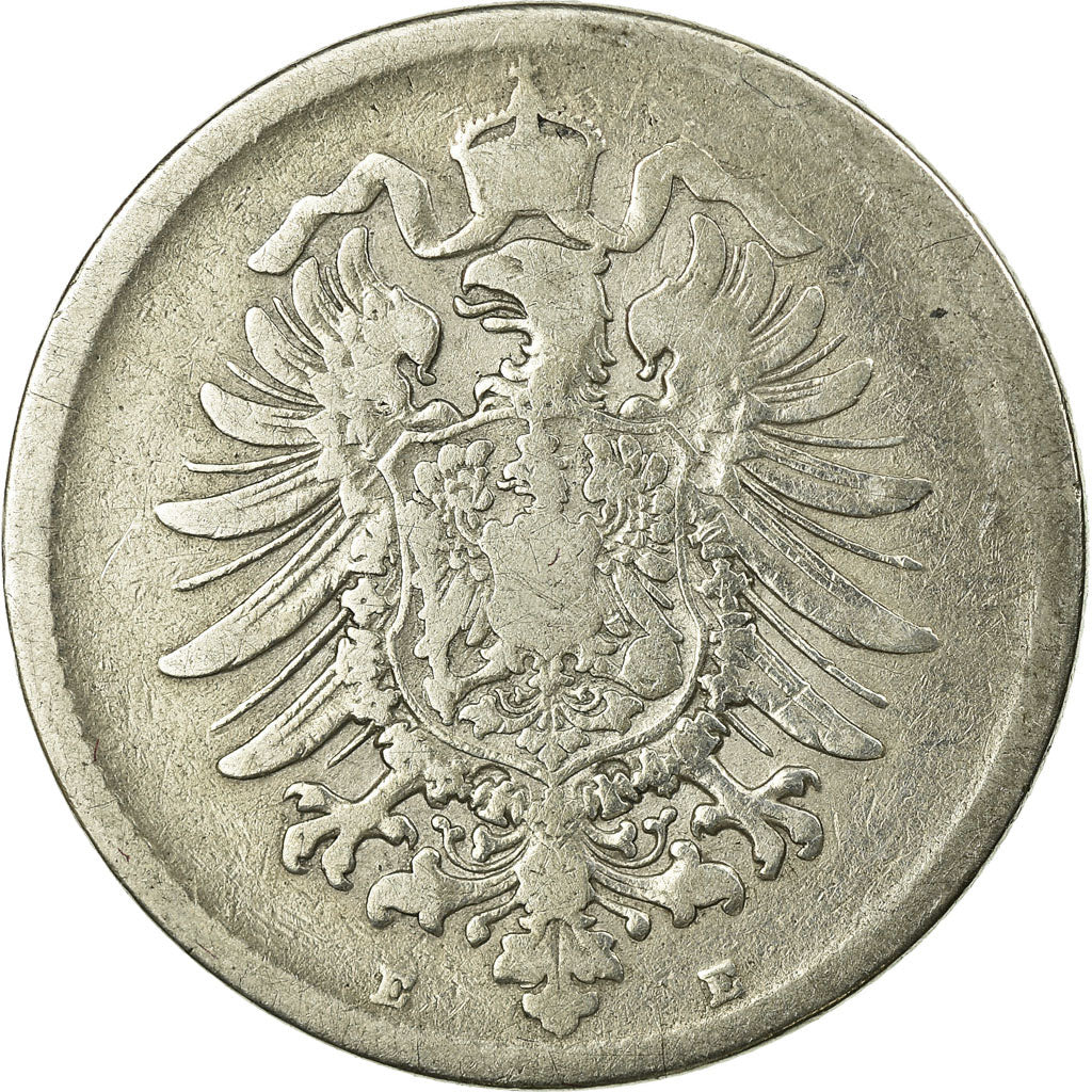 Coin, GERMANY - EMPIRE, Wilhelm I, Mark, 1875, Muldenhütten, VF(20-25), Silver