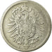 Coin, GERMANY - EMPIRE, Wilhelm I, Mark, 1875, Muldenhütten, VF(20-25), Silver