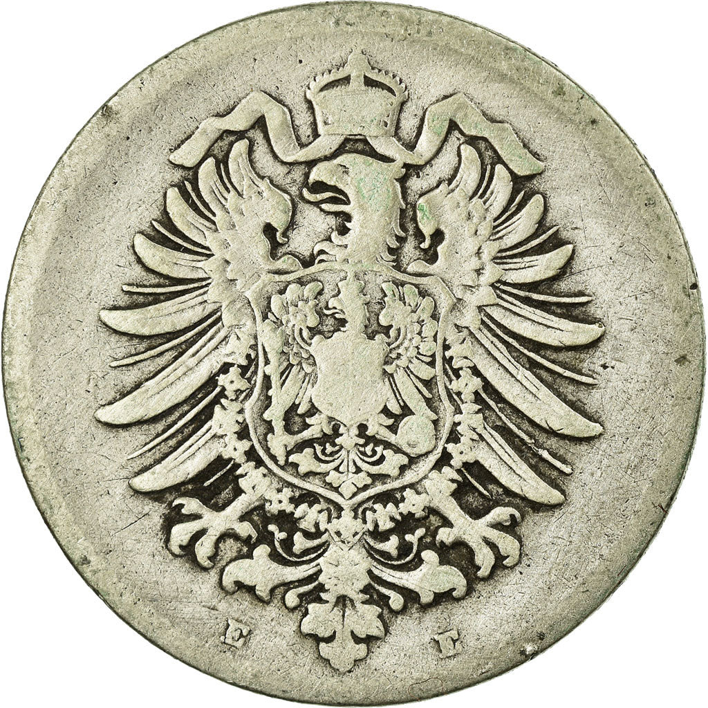 Coin, GERMANY - EMPIRE, Wilhelm I, Mark, 1875, Muldenhütten, VF(20-25), Silver