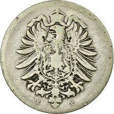 Coin, GERMANY - EMPIRE, Wilhelm I, Mark, 1875, Muldenhütten, VF(20-25), Silver