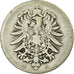 Coin, GERMANY - EMPIRE, Wilhelm I, Mark, 1875, Muldenhütten, VF(20-25), Silver