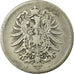 Coin, GERMANY - EMPIRE, Wilhelm I, Mark, 1875, Muldenhütten, VF(20-25), Silver