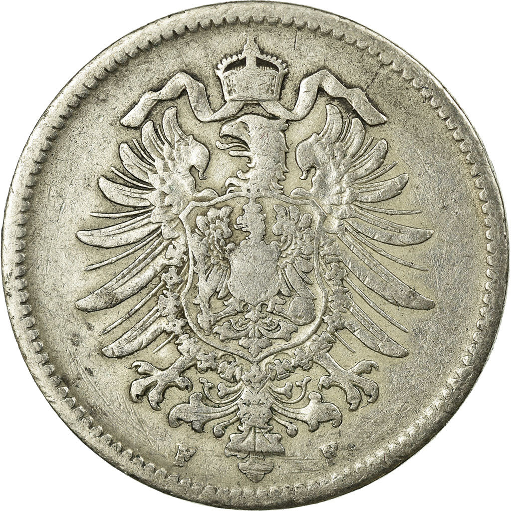 Coin, GERMANY - EMPIRE, Wilhelm I, Mark, 1875, Stuttgart, VF(20-25), Silver
