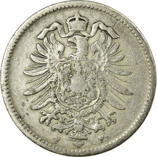 Coin, GERMANY - EMPIRE, Wilhelm I, Mark, 1875, Stuttgart, VF(20-25), Silver