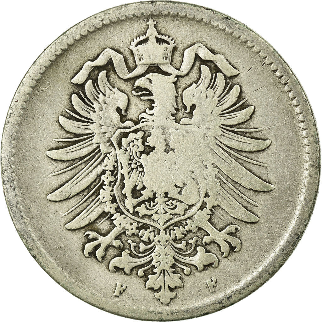 Coin, GERMANY - EMPIRE, Wilhelm I, Mark, 1875, Stuttgart, VF(20-25), Silver