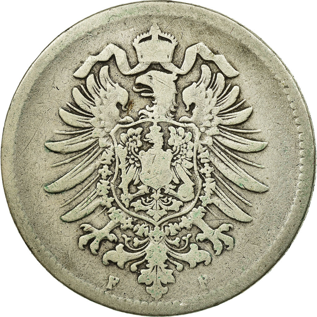 Coin, GERMANY - EMPIRE, Wilhelm I, Mark, 1875, Stuttgart, VF(20-25), Silver