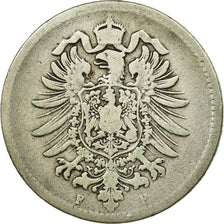 Coin, GERMANY - EMPIRE, Wilhelm I, Mark, 1875, Stuttgart, VF(20-25), Silver