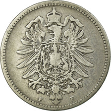 Coin, GERMANY - EMPIRE, Wilhelm I, Mark, 1875, Stuttgart, VF(20-25), Silver