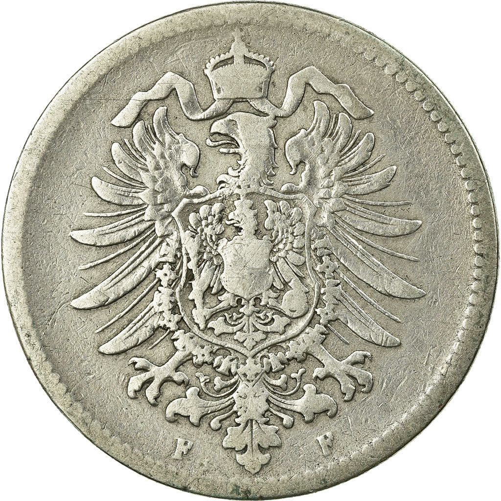 Coin, GERMANY - EMPIRE, Wilhelm I, Mark, 1875, Stuttgart, VF(20-25), Silver