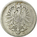 Monnaie, GERMANY - EMPIRE, Wilhelm I, Mark, 1875, Stuttgart, TB, Argent, KM:7