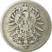 Coin, GERMANY - EMPIRE, Wilhelm I, Mark, 1875, Karlsruhe, VF(20-25), Silver