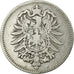 Coin, GERMANY - EMPIRE, Wilhelm I, Mark, 1875, Karlsruhe, VF(20-25), Silver