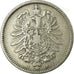 Coin, GERMANY - EMPIRE, Wilhelm I, Mark, 1875, Hambourg, VF(20-25), Silver, KM:7
