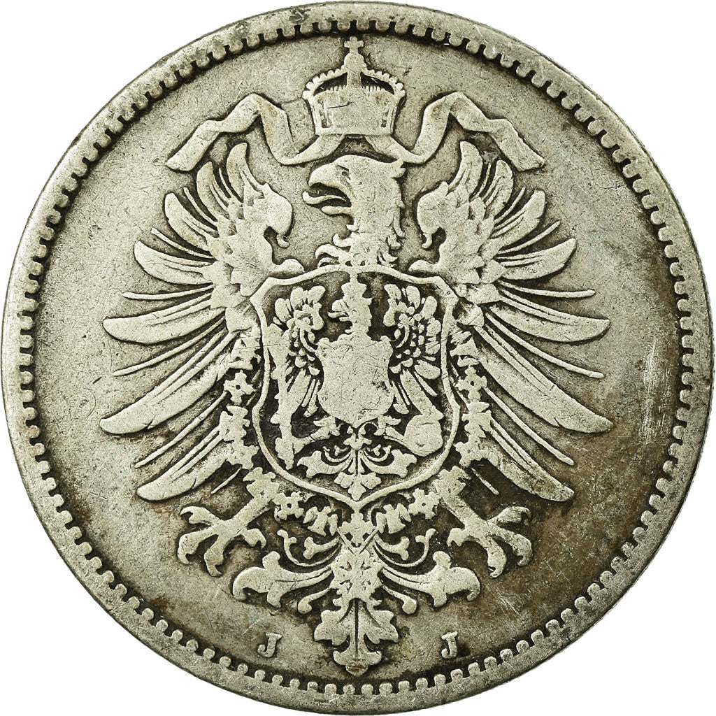Coin, GERMANY - EMPIRE, Wilhelm I, Mark, 1875, Hambourg, VF(20-25), Silver, KM:7