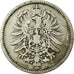 Coin, GERMANY - EMPIRE, Wilhelm I, Mark, 1875, Hambourg, VF(20-25), Silver, KM:7
