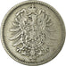 Coin, GERMANY - EMPIRE, Wilhelm I, Mark, 1881, Berlin, VF(20-25), Silver, KM:7