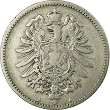 Coin, GERMANY - EMPIRE, Wilhelm I, Mark, 1881, Berlin, VF(20-25), Silver, KM:7