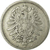 Coin, GERMANY - EMPIRE, Wilhelm I, Mark, 1881, Berlin, VF(20-25), Silver, KM:7