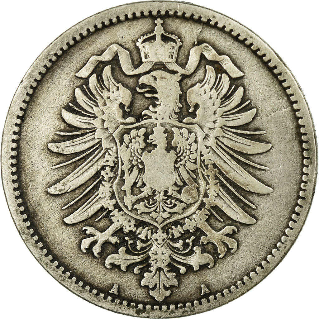 Coin, GERMANY - EMPIRE, Wilhelm I, Mark, 1874, Berlin, VF(20-25), Silver, KM:7