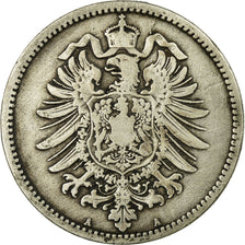 Coin, GERMANY - EMPIRE, Wilhelm I, Mark, 1874, Berlin, VF(20-25), Silver, KM:7