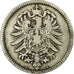Coin, GERMANY - EMPIRE, Wilhelm I, Mark, 1874, Berlin, VF(20-25), Silver, KM:7