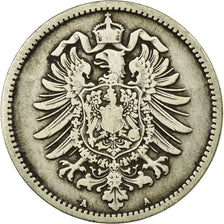 Coin, GERMANY - EMPIRE, Wilhelm I, Mark, 1874, Berlin, VF(20-25), Silver, KM:7