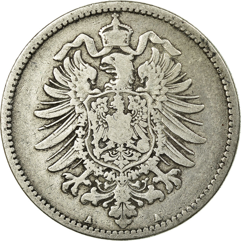 Coin, GERMANY - EMPIRE, Wilhelm I, Mark, 1874, Berlin, VF(20-25), Silver, KM:7