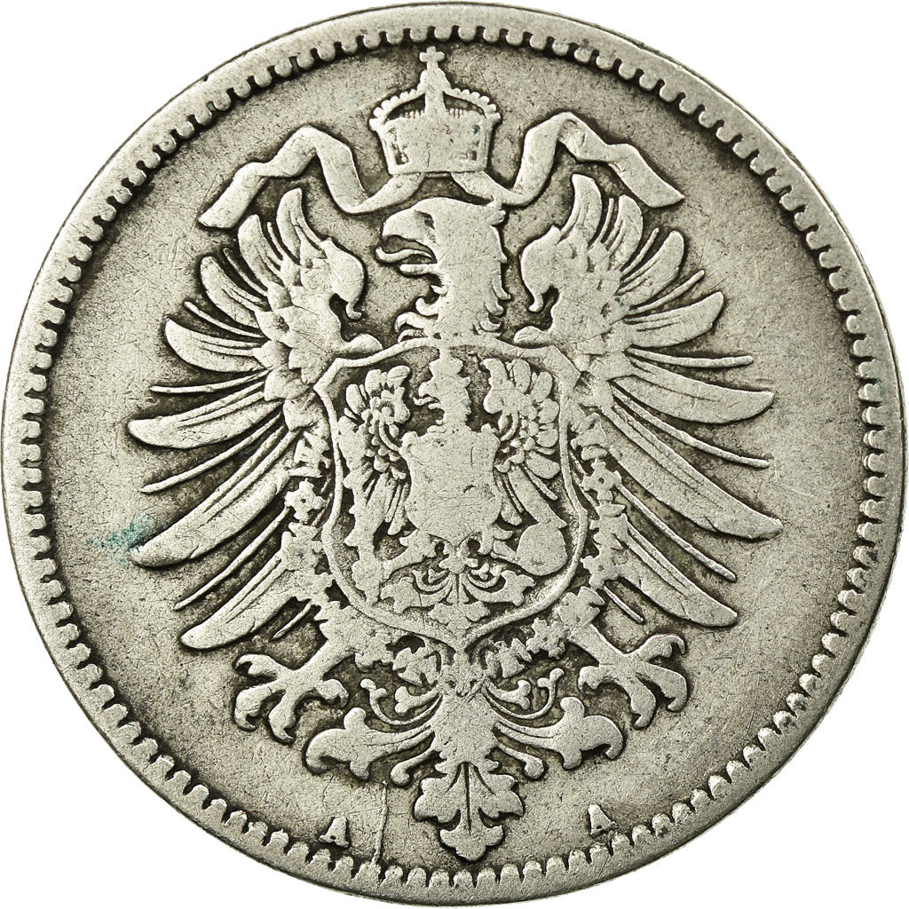Coin, GERMANY - EMPIRE, Wilhelm I, Mark, 1874, Berlin, VF(20-25), Silver, KM:7