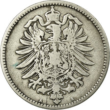 Coin, GERMANY - EMPIRE, Wilhelm I, Mark, 1874, Berlin, VF(20-25), Silver, KM:7