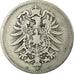 Moneda, ALEMANIA - IMPERIO, Wilhelm I, Mark, 1874, Hanovre, BC+, Plata, KM:7