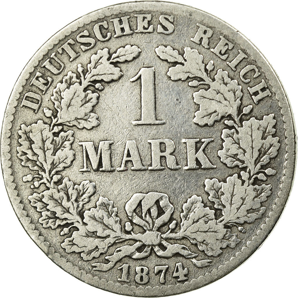 Moneta, GERMANIA - IMPERO, Wilhelm I, Mark, 1874, Hanovre, MB, Argento, KM:7