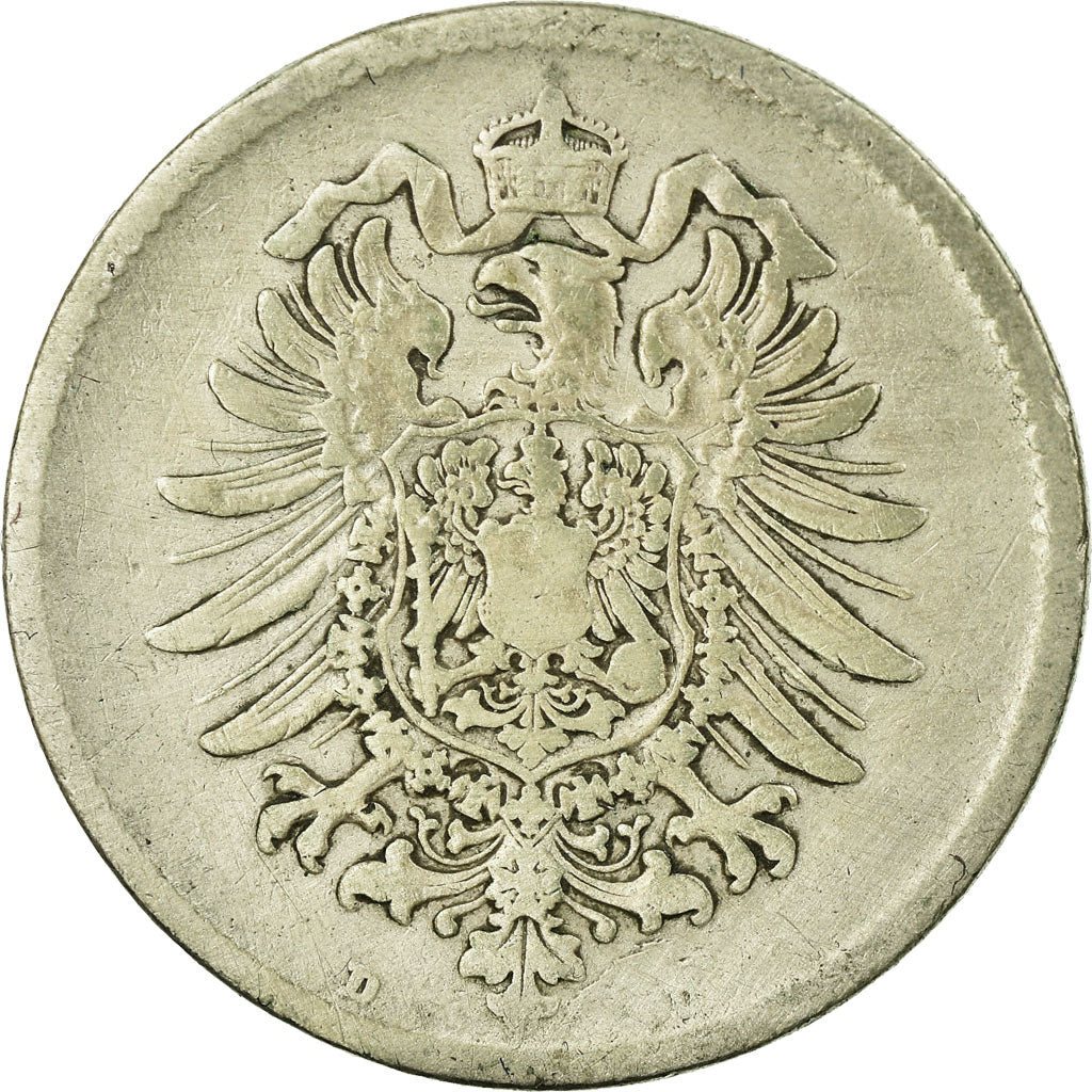 Coin, GERMANY - EMPIRE, Wilhelm I, Mark, 1874, Munich, VF(20-25), Silver, KM:7