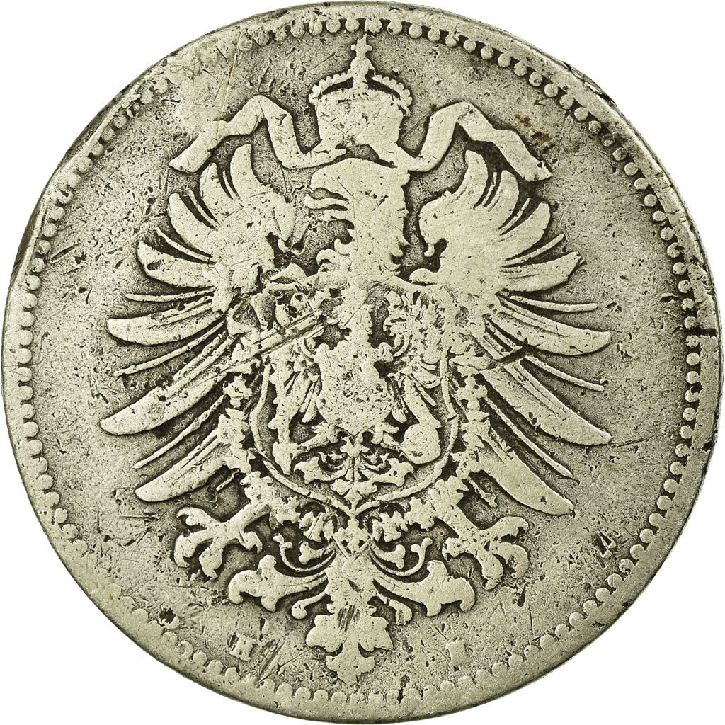 Coin, GERMANY - EMPIRE, Wilhelm I, Mark, 1874, Darmstadt, VF(20-25), Silver