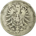 Coin, GERMANY - EMPIRE, Wilhelm I, Mark, 1874, Darmstadt, VF(20-25), Silver
