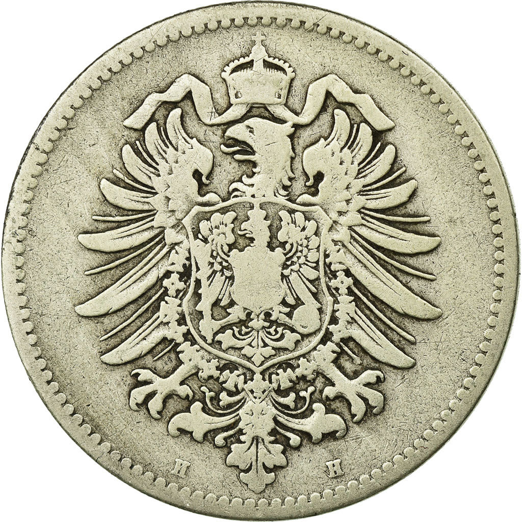 Coin, GERMANY - EMPIRE, Wilhelm I, Mark, 1874, Darmstadt, VF(20-25), Silver