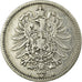 Coin, GERMANY - EMPIRE, Wilhelm I, Mark, 1885, Berlin, VF(20-25), Silver, KM:7