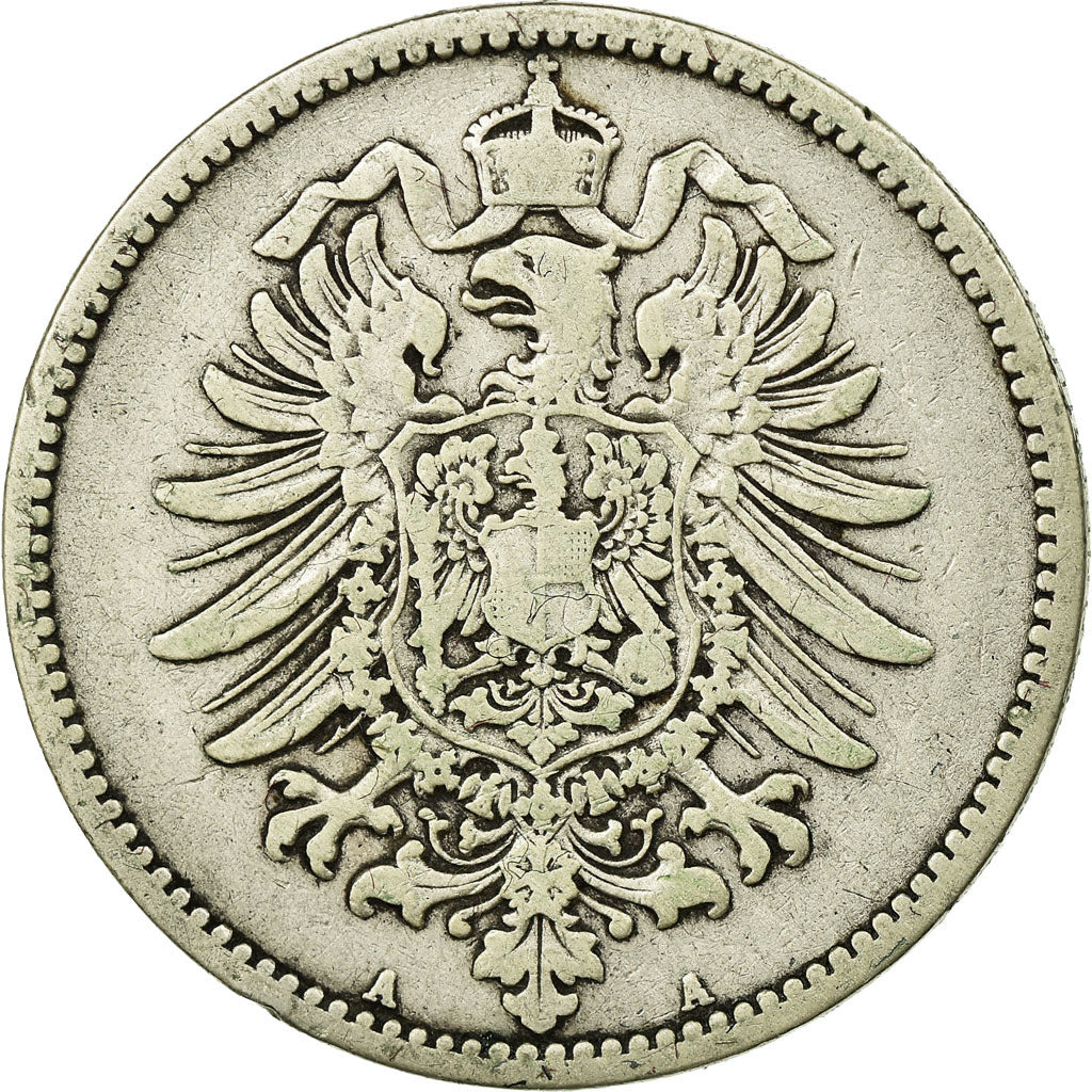 Coin, GERMANY - EMPIRE, Wilhelm I, Mark, 1886, Berlin, VF(20-25), Silver, KM:7
