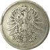 Monnaie, GERMANY - EMPIRE, Wilhelm I, Mark, 1886, Stuttgart, TB, Argent, KM:7