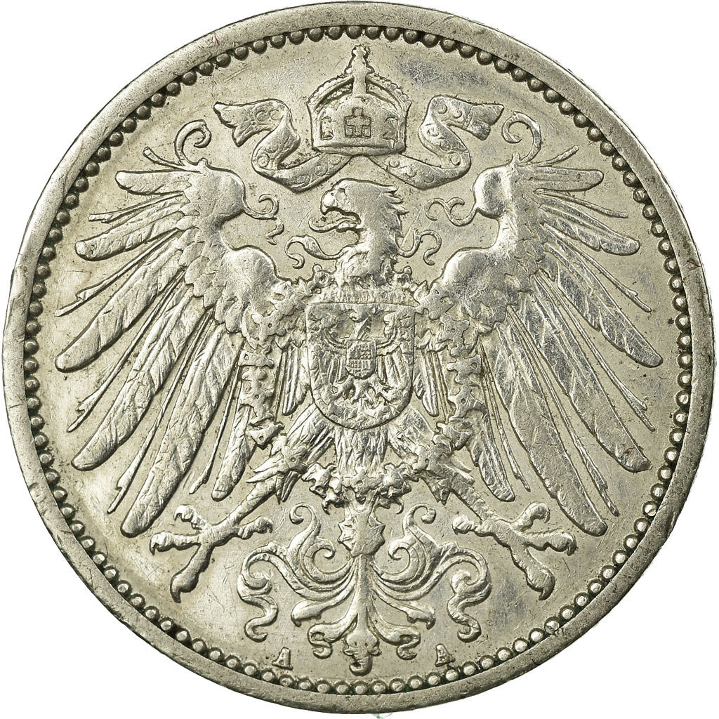 Coin, GERMANY - EMPIRE, Wilhelm II, Mark, 1911, Berlin, EF(40-45), Silver, KM:14