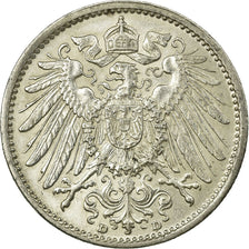Coin, GERMANY - EMPIRE, Wilhelm II, Mark, 1914, Munich, EF(40-45), Silver, KM:14